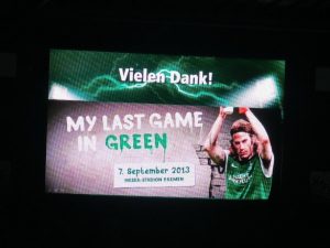 My last game in green - Das Abschiedsspiel von Torsten Frings