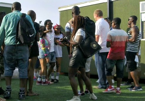 A$AP taking pics backstage